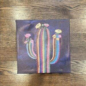 Cactus Canvas Hanging Wall Art Decor Sign